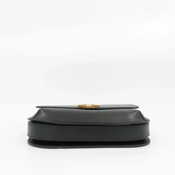 Tory Burch Eleanor Slim Saddlebag Black OS - Picture 7 of 16